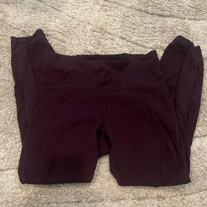 Lululemon plum 7/8th Leggings